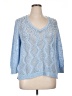 Isaac Mizrahi LIVE! Blue Pullover Sweater Size XL - photo 1
