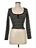 DAZY Black Long Sleeve Henley Size M - photo 1