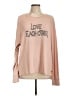 Peace Love World Pink Pullover Sweater Size L - photo 1