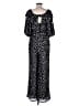 Elan Animal Print Black Jumpsuit Size M - photo 2