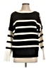 Aaeda Stripes Black Pullover Sweater Size L - photo 1
