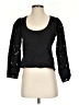 7 For All Mankind Black 3/4 Sleeve Top Size XS - photo 1