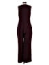 Express Solid Burgundy Jumpsuit Size 12 - photo 2