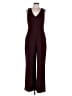 Express Solid Burgundy Jumpsuit Size 12 - photo 1