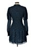 Parker 100% Polyester Blue Casual Dress Size L - photo 2