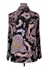 Express 100% Polyester Paisley Purple Long Sleeve Blouse Size XL - photo 2