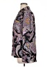 Express 100% Polyester Paisley Purple Long Sleeve Blouse Size XL - photo 5