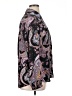 Express 100% Polyester Paisley Purple Long Sleeve Blouse Size XL - photo 4