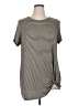 Westport Stripes Gray Short Sleeve Top Size 1X - photo 1