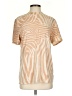 AFRM Animal Print Tan Short Sleeve Turtleneck Size XS - photo 1