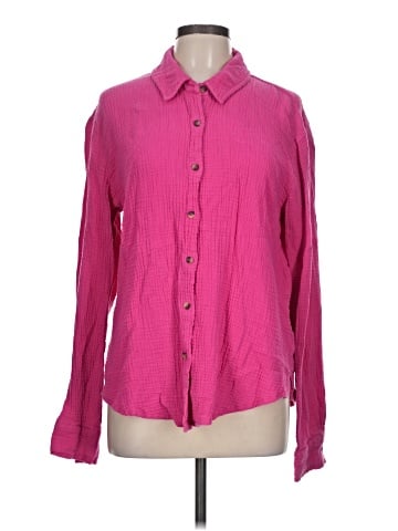 Hem & Thread Long Sleeve Button-Down Shirt (view 1)