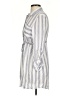 Love Notes 100% Rayon Stripes Gray Casual Dress Size S - photo 5