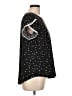 Prettygarden 100% Polyester Stars Black Short Sleeve Top Size L - photo 4