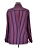 Express 100% Polyester Stripes Blue Long Sleeve Blouse Size XL - photo 2