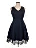 Donna Ricco Black Cocktail Dress Size 14 - photo 1