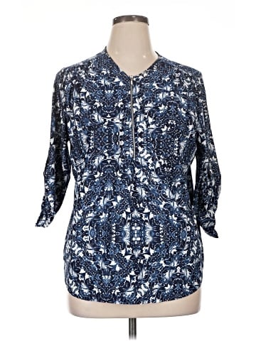 Notations 3/4 Sleeve Blouse (view 1)