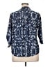 Notations Paisley Blue 3/4 Sleeve Blouse Size 1X - photo 2