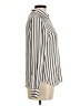 H&M 100% Polyester Stripes Ivory Long Sleeve Blouse Size 6 - photo 4