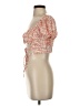 Shein 100% Polyester Orange Short Sleeve Blouse Size S - photo 5