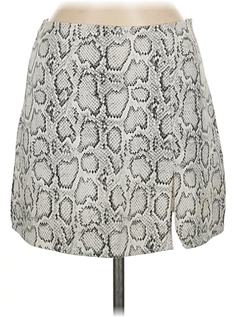 Pre-owned Olivaceous Casual Skirt In Gray
