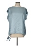 Eileen Fisher Blue Short Sleeve Blouse Size L - photo 1