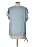 Eileen Fisher Blue Short Sleeve Blouse Size L - photo 2