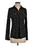 Jones New York Polka Dots Black Long Sleeve Blouse Size S - photo 1