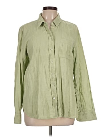 J.Crew Factory Store Long Sleeve Button-Down Shirt (view 1)