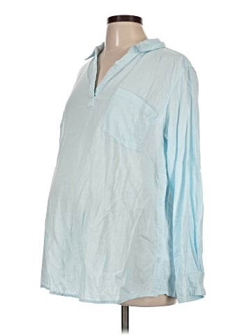 Isabel Maternity Long Sleeve Blouse (view 1)