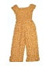 Assorted Brands 100% Polyester Yellow Jumpsuit Size 12 - photo 2