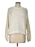 Sweaty Betty 100% Cotton Solid Ivory Pullover Sweater Size L - photo 1