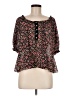 Free People Black 3/4 Sleeve Blouse Size M - photo 1