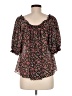 Free People Black 3/4 Sleeve Blouse Size M - photo 2