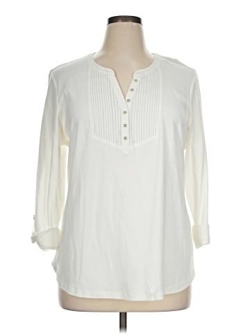 Karen Scott 3/4 Sleeve Blouse (view 1)