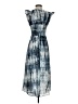 THML Tie-dye Blue Casual Dress Size S - photo 2