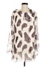 Unbranded 100% Polyester Animal Print Ivory 3/4 Sleeve Blouse Size M - photo 1