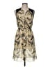 Assorted Brands 100% Silk Tropical Yellow Cocktail Dress Size 8 - photo 1