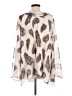 Unbranded 100% Polyester Animal Print Ivory 3/4 Sleeve Blouse Size M - photo 2