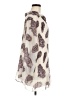 Unbranded 100% Polyester Animal Print Ivory 3/4 Sleeve Blouse Size M - photo 4