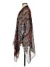 Chico's 100% Rayon Print Gray Poncho One size - photo 5