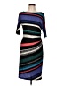 Jones Studio Stripes Black Casual Dress Size 10 - photo 1
