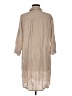 Milio Milano Tan 3/4 Sleeve Button-Down Shirt Size M - photo 2