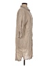 Milio Milano Tan 3/4 Sleeve Button-Down Shirt Size M - photo 4