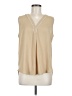 Ann Taylor Tan Sleeveless Blouse Size M - photo 1