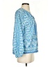Jude Connally Blue 3/4 Sleeve Blouse Size S - photo 4