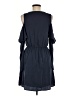 Everly Solid Blue Casual Dress Size M - photo 2