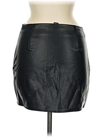 Forever 21 Faux Leather Skirt (view 2)