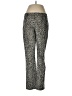 Banana Republic Animal Print Gray Gold Active Pants Size 6 - photo 1