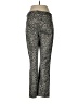 Banana Republic Animal Print Gray Gold Active Pants Size 6 - photo 2