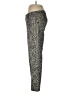 Banana Republic Animal Print Gray Gold Active Pants Size 6 - photo 5